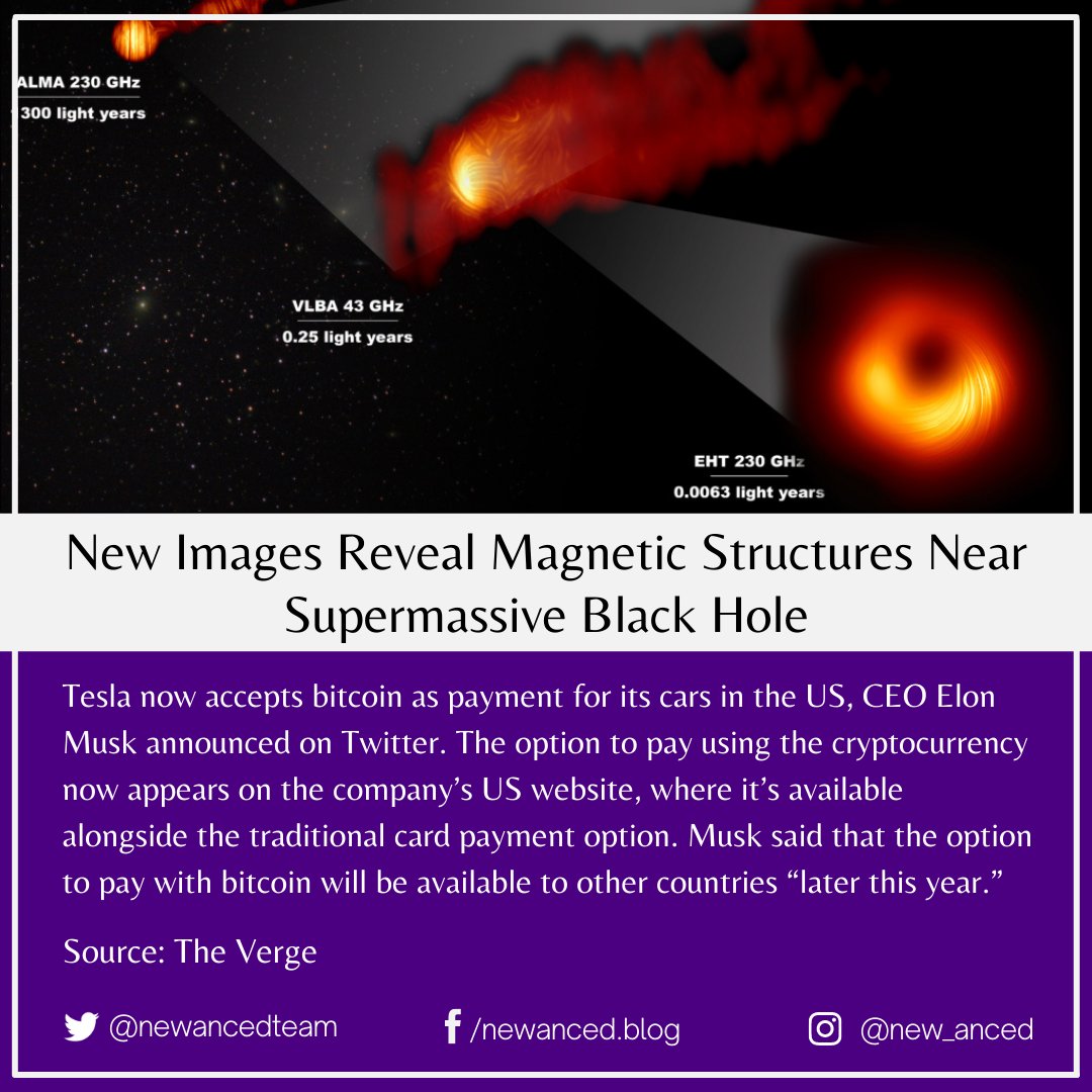 sciencenstuf's tweet photo. New Images Reveal Magnetic Structures Near Supermassive Black Hole
Source: National Radio Astronomy Observatory
📷 NRAO/AUI/NSF
#science #magneticstructure #blackhole #supermassive #galaxy #magneticfield #polarization #nationalradioastronomyobservatory
https://t.co/frQDO6wEwc https://t.co/NvnYB6MXvH