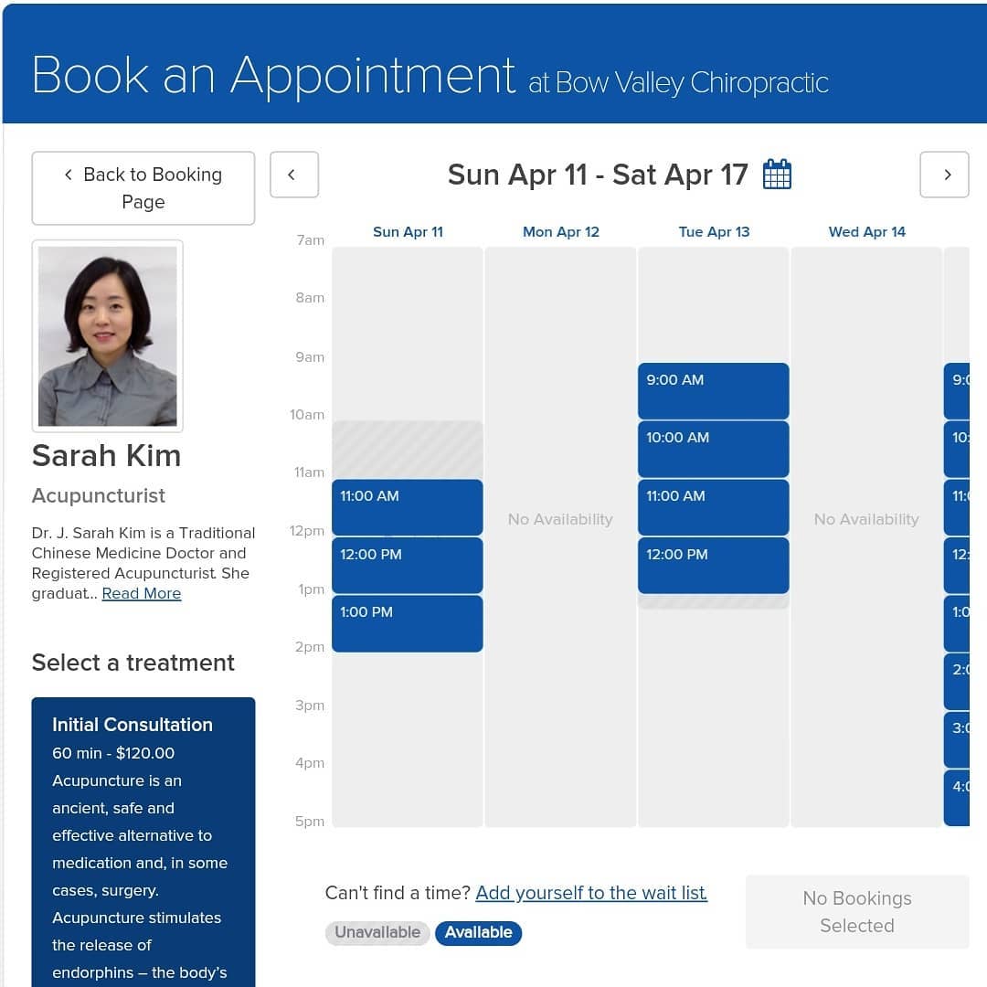 BowValleyChiro's tweet photo. Book with our new system https://t.co/5FLEdcIm4F Select the service, day time. If you are a current patient, ask us to grant you access to your account, admin@bowvalleychiro.com See you soon! #Chiro #massage #orthotics #acupuncture Book up to 6 hours before #calgary https://t.co/hbe81Phjtn