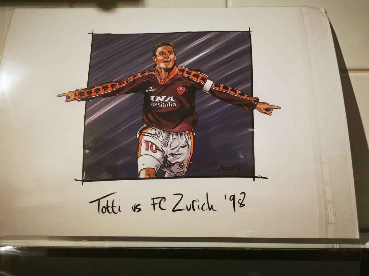 Oh hello 👀 #Totti #FootyDraws

If you guys are looking for some quality artwork get in touch with @ShirtFooty 🔥👇🏻