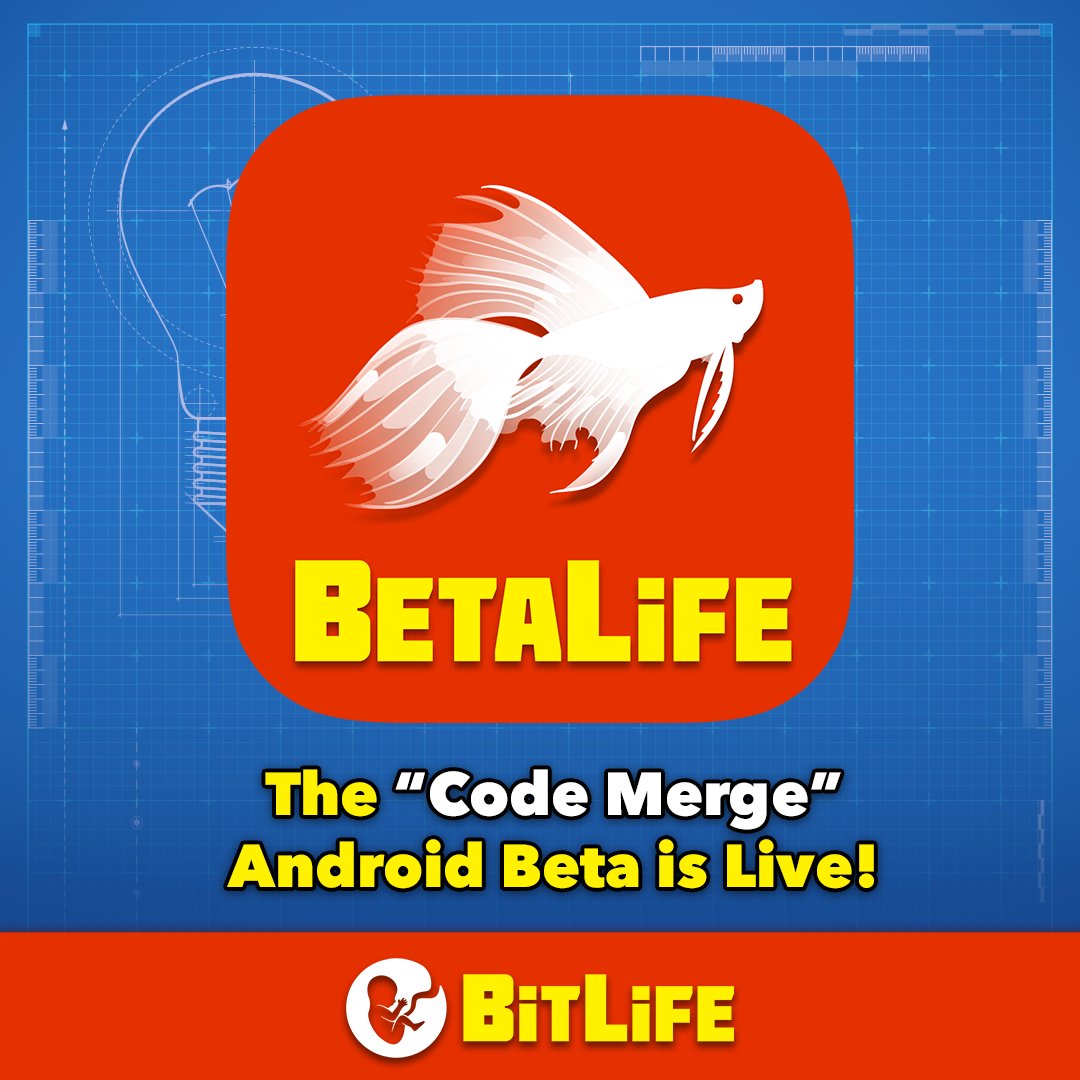candywriter's tweet photo. 🤖🔥 Months of work have brought us to today's release of the BitLife "Code Merge" to our Android beta group! Thanks to all Android fans for your tireless patience! https://t.co/1U1ybk4sz0