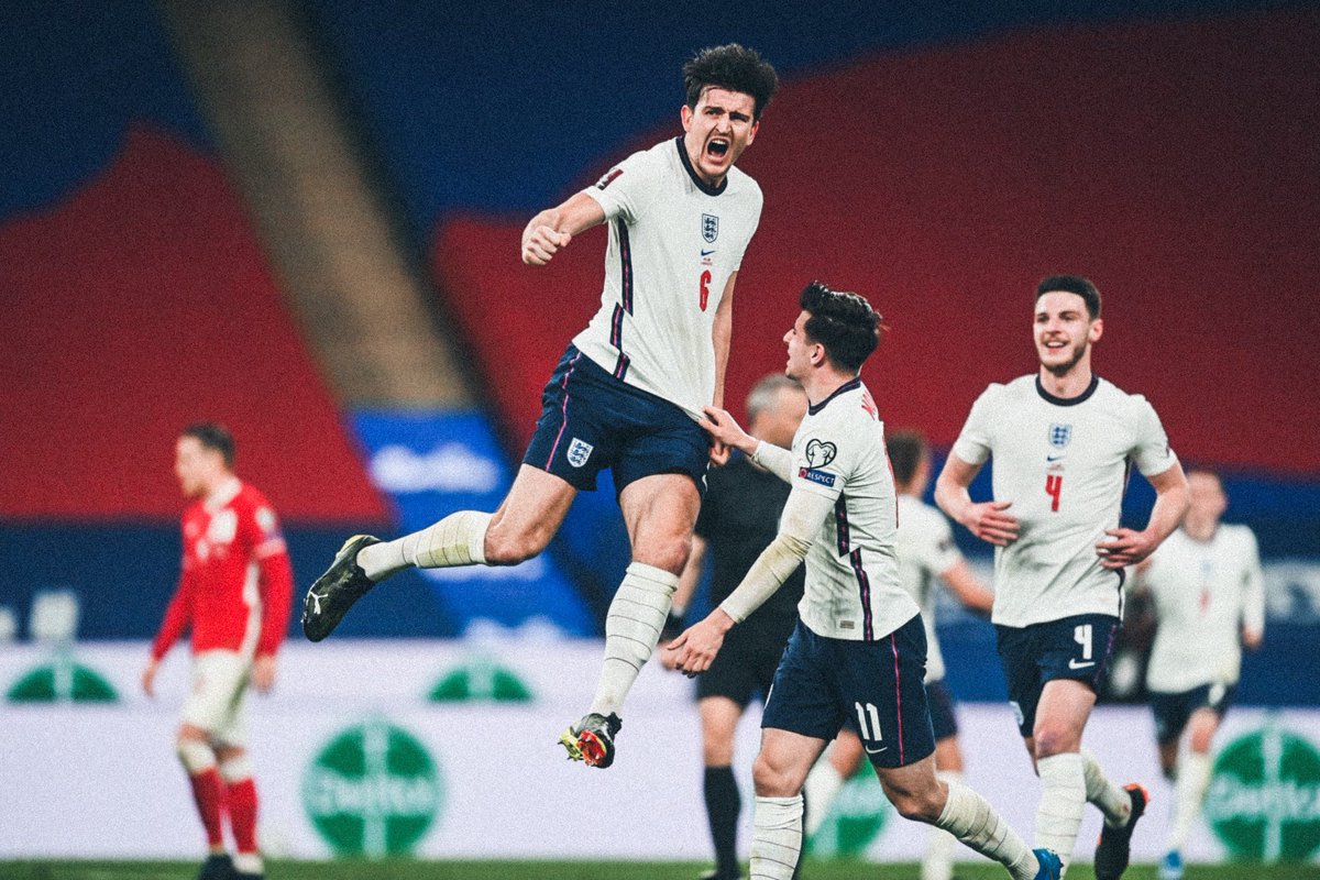 SparkEvents_'s tweet photo. England’s perfect #WCQ campaign continues after Maguire slams home late on 🏴󠁧󠁢󠁥󠁮󠁧󠁿

Comfortable performance from the three lions but Southgate’s reluctance to make changes has to be a problem.

#ENGPOL #ENG #ENGLAND https://t.co/pvEzQqk0gX