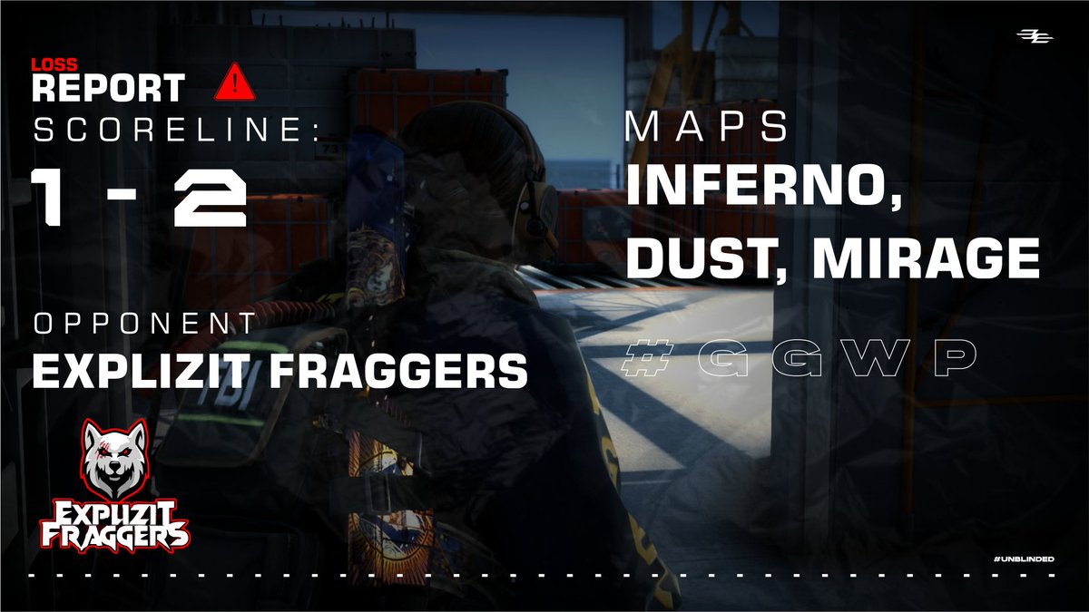 omniobs's tweet photo. We went all the way tonight... Just couldn't grab the W on the last map... We go down to ExpliZit Fraggers 2 | 1 in the @VSGamingWorld #CSGO league. 

#unblinded | #GGWP https://t.co/6cpbkCapsa