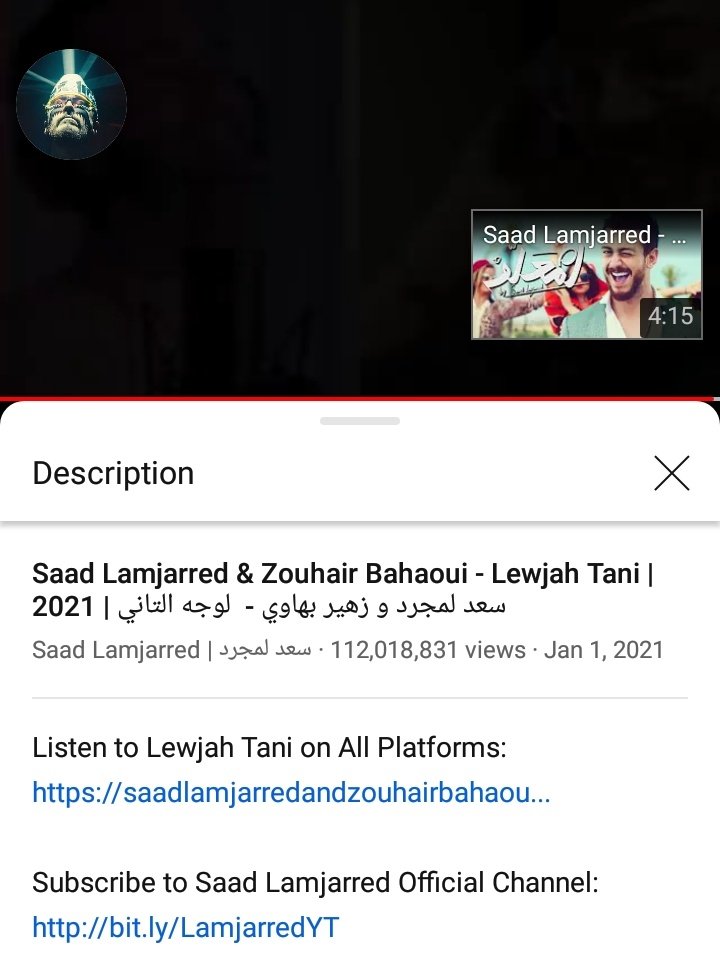 omixlamjarred's tweet photo. 112 M for le wjah tani #one_billion_views_campaign_for_lm3allem #happysaadday #happy_saad_day #le_wjah_tani https://t.co/ZDSPnRJYlY
