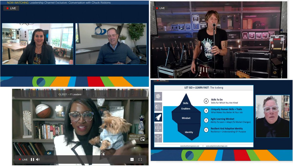 emifoley's tweet photo. #CiscoLive 2021! Best moments IMHO
1. Ground-breaking tech announcements Cisco Plus, Duo Security #KissPasswordsGOOdby3, Internet Infrastructure Redesign 
2. CIOs and Tech Futurists 
3. Epic musical artists 
4. And #DogsOfCiscoLive trending! 
 What were your favorite moments? https://t.co/x6SatoLtUm