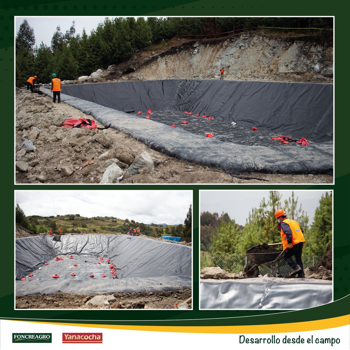 FoncreagroCaj's tweet photo. Continúan los trabajos de construcción de un microreservorio en el caserío de Barrojo, distrito de Los Baños del Inca; el cual contribuirá a mejorar el abastecimiento de agua para las actividades agropecuarias y beneficiará a 22 familias. 
#ElAguaPrimero @MineraYanacocha https://t.co/gIKqez5Aim