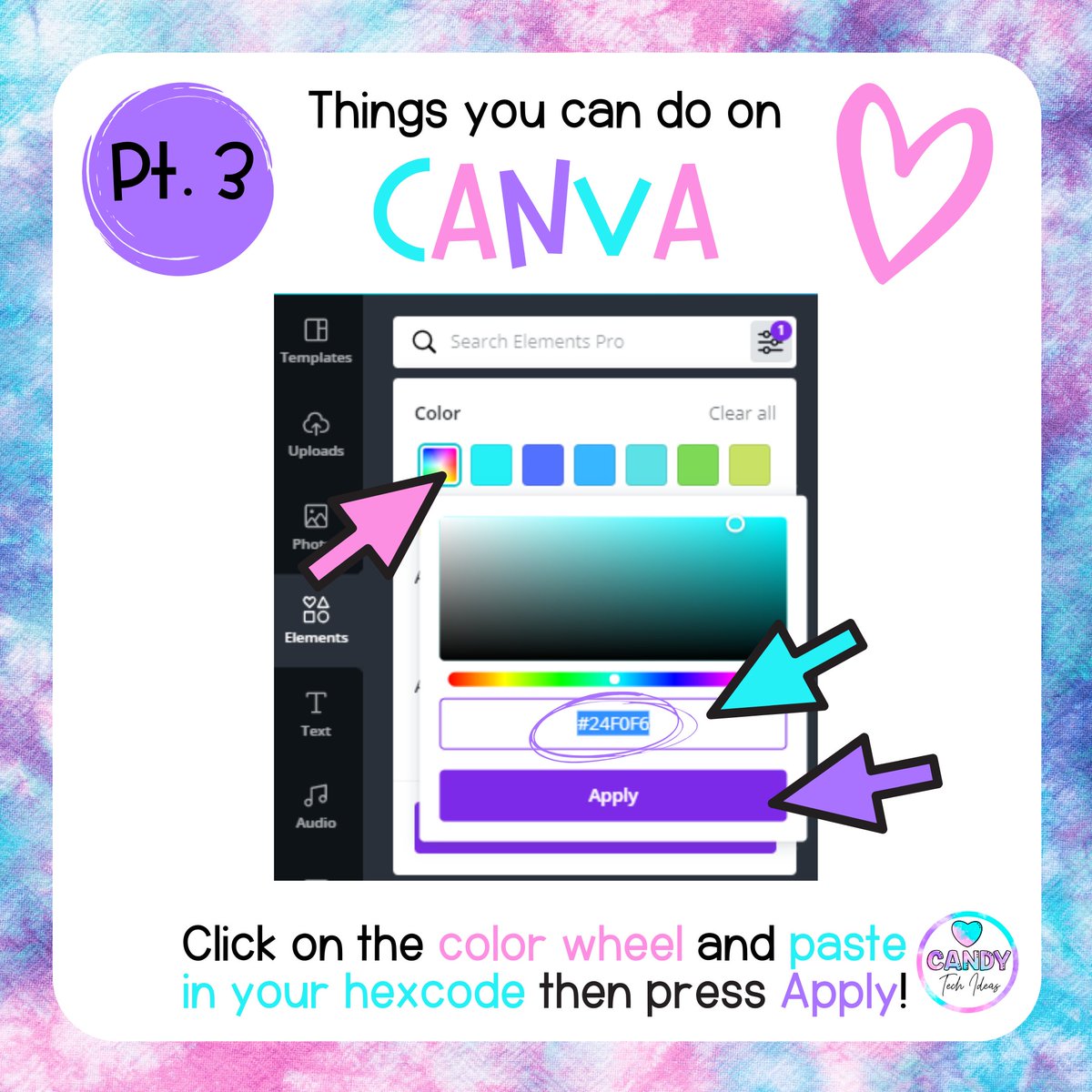 KATE_MSU's tweet photo. If you are looking for graphics with a specific hue, well you're in luck!
@CanvaEdu has made it easy to search and filter for graphics using #hexcodes. #eduKATE https://t.co/rj2YH9FDax