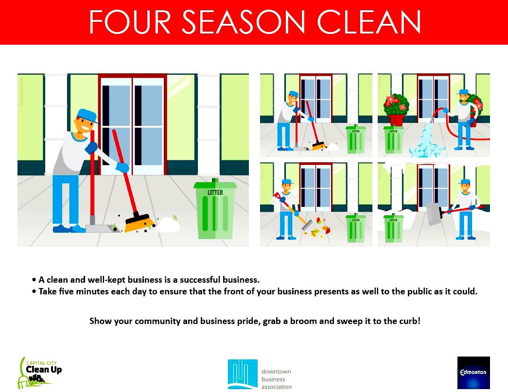 DECLorg's tweet photo. PSA - The @CityofEdmonton will be starting spring streetsweeping on April 6 weather permitting. 

Please take a moment to sweep sidewalks of any gravel and debris into the gutters on the street April 4-5. 

#yegdt #CapitalCityCleanup https://t.co/A5cpCTW7Ic