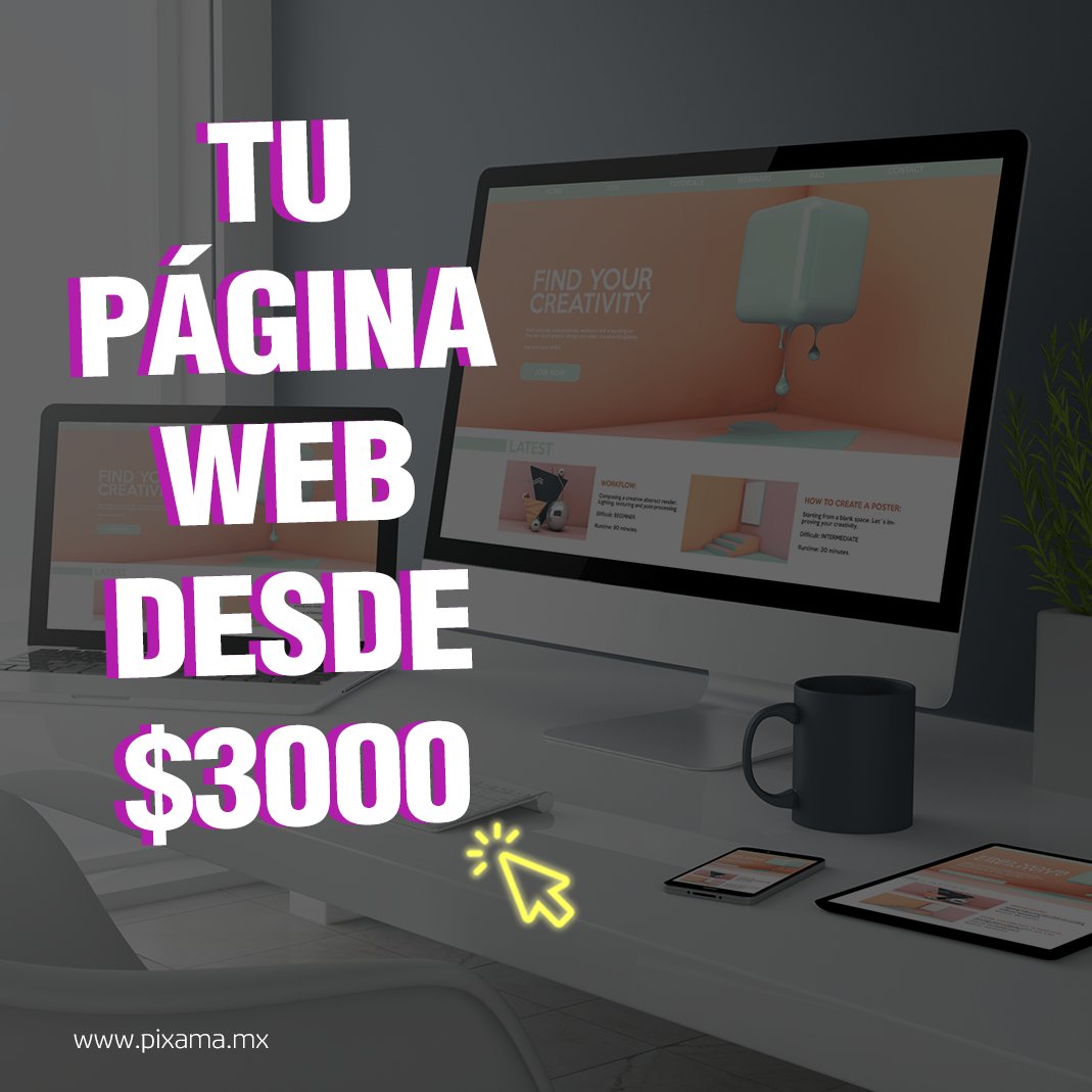 Pixamamx's tweet photo. DISEÑO Y DESARROLLO WEB 🖥📲💻

Pixama | Soluciones creativas
🟣🔵🟢🟠🟡⚫️⚪️🔴
Lunes a sábado de 10:00 a 18:00 hrs.
👉 Whatsapp: https://t.co/pMIleapeo7
+52 55 3655 2639 / +52 55 3655 2637

contacto@pixama.mx
https://t.co/0igSIlJnbF https://t.co/bLZgdHVGex