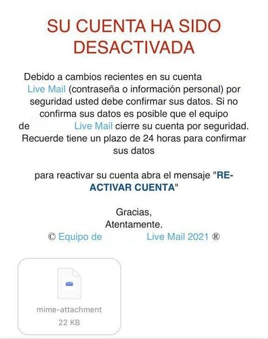 CaiVirtual's tweet photo. #AlertaDelDía este es otro #Falso correo con el cual los #Ciberdelincuentes buscan que usted haga clic en los  archivos adjuntos 👾 o enlaces sospechosos.

👀 mucho cuidado 👀 https://t.co/J6GQ6ueVJO