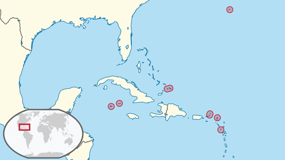 like we were talking about yesterday, when Britain's empire collapsed, they kept many territories - 14 in the Caribbean: Anguilla, Bermuda, the British Virgin Islands, the Cayman Islands, Gibraltar, Montserrat, and the Turks and Caicos Islands