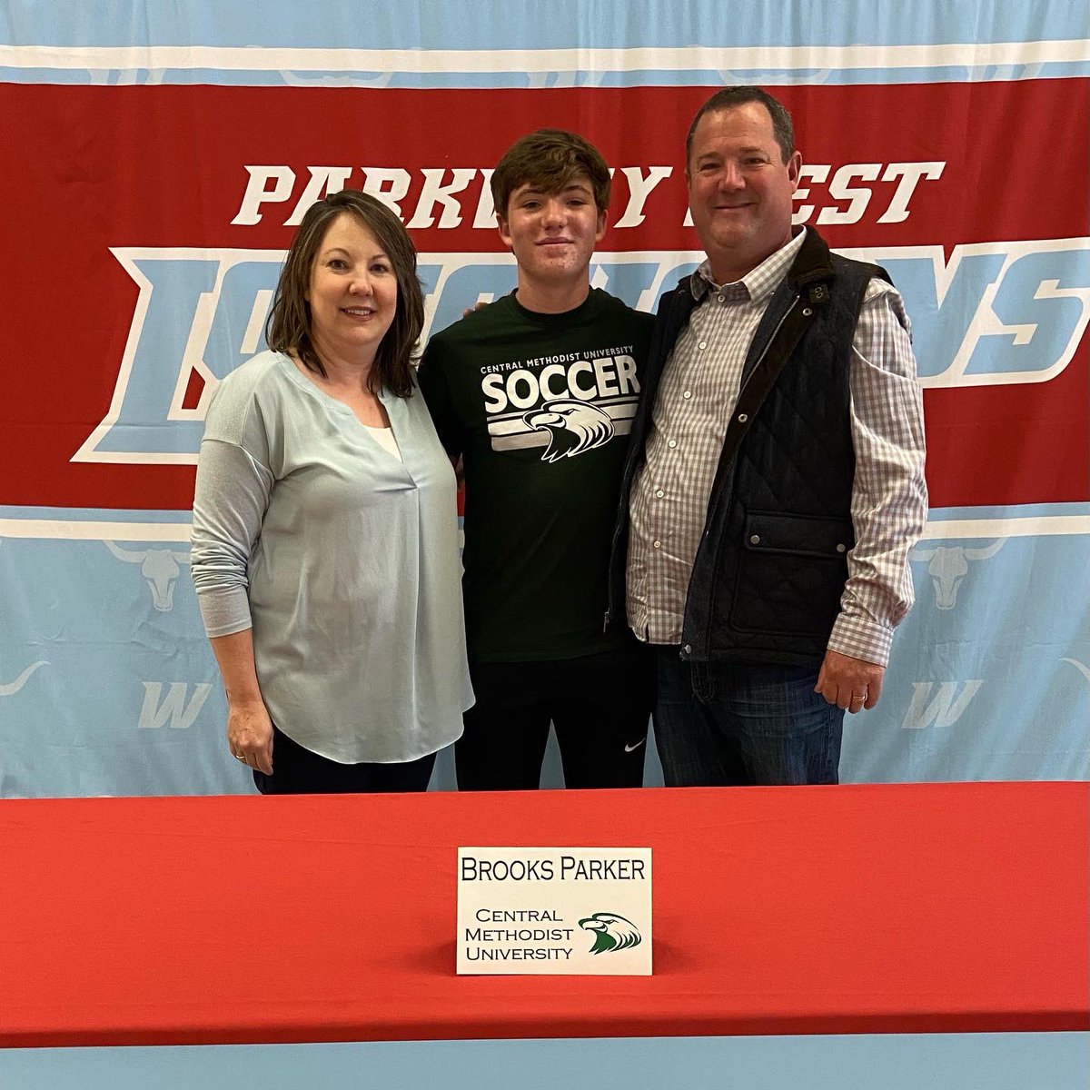 pwestboyssoccer's tweet photo. Our very own Brooks Parker has officially signed his letter of intent to continue his soccer career at Central Methodist University next year.  We are so proud of you! #123team #456family https://t.co/L3Srn6CbzB