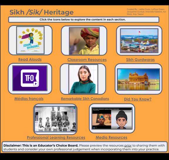 April is #SikhHeritageMonth in Canada. How will you honour and affirm the identities, experiences, and excellence of Sikh Canadians? Here is a choice board to support educators this month and beyond bit.ly/SikhHeritageCh…  @VittaGreen @MrsCoutu @MsGurdyal @AziManji @a_kalaitzis