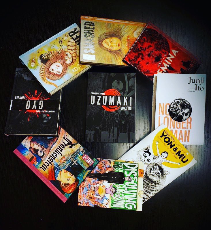My Junji Ito collection in order from favorite to least favorite