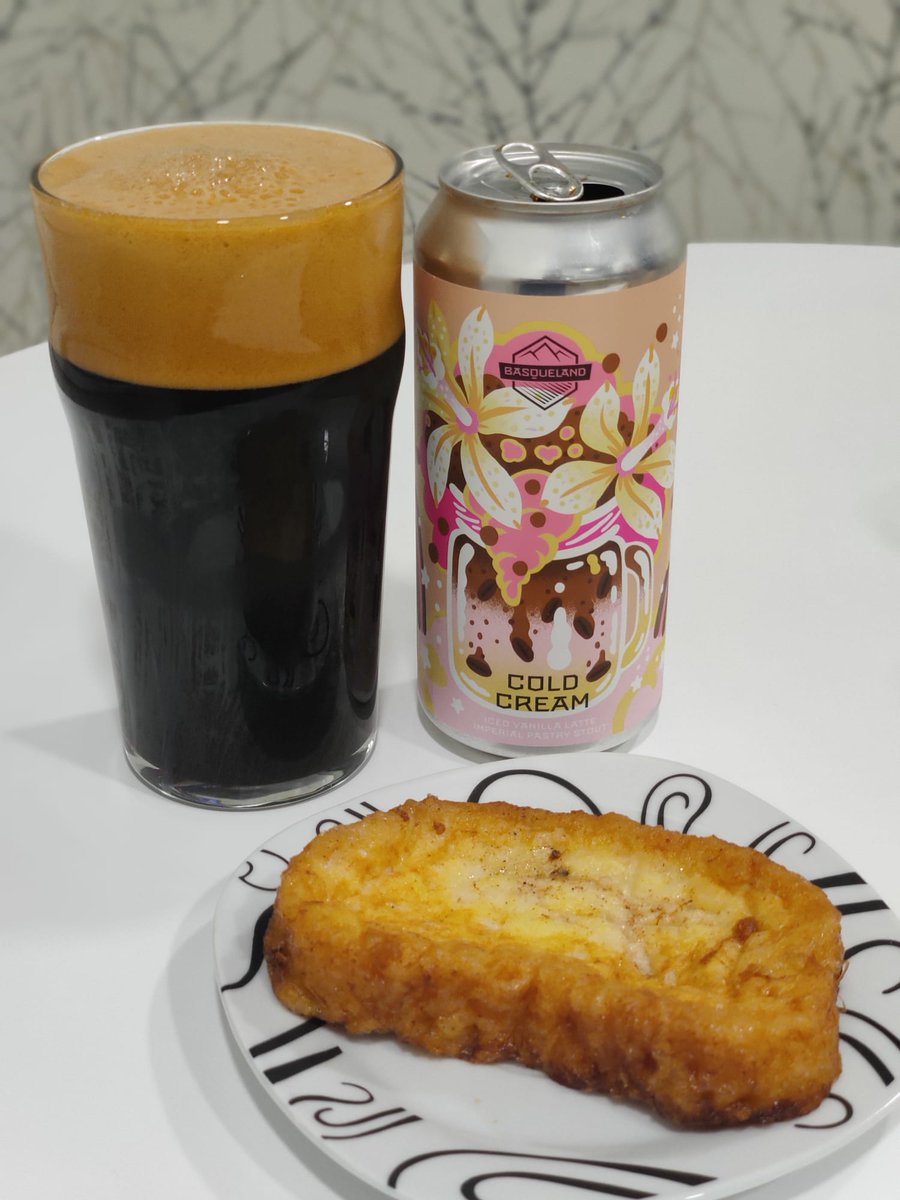 pamanton's tweet photo. Lo mejor de las semana santa: torrijas y Cold Cream de @basquelandbrew #12meses12maridajes @Jardindellupulo https://t.co/Gcr2H6CXJi