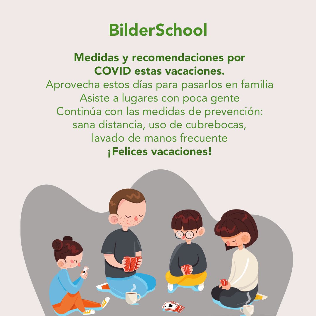 BilderSchool's tweet photo. #BilderSchool te deseamos ¡Felices y cuidadas vacaciones! https://t.co/vvG6a8aYH7