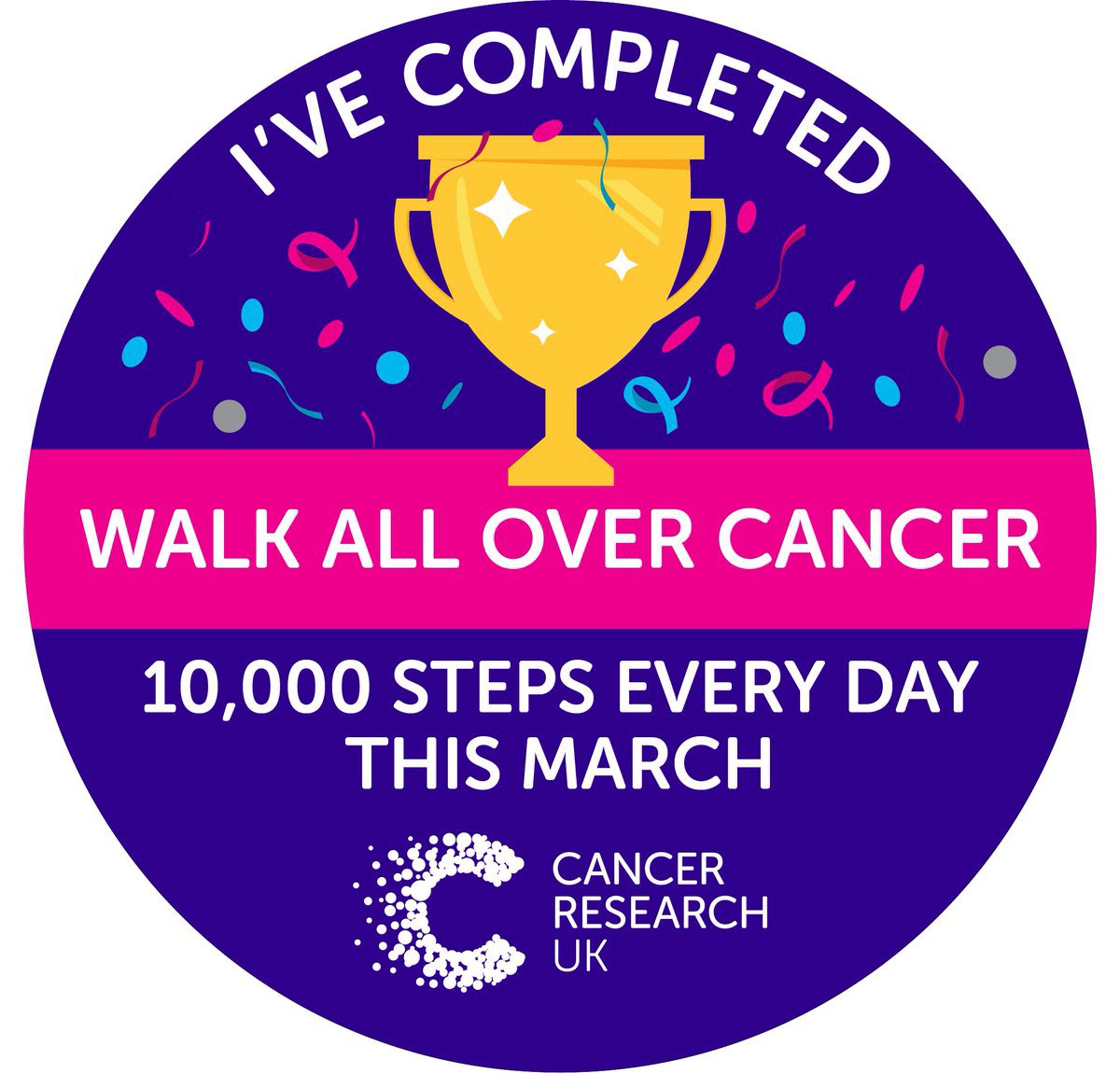 MrsSJColeman's tweet photo. 31 days of 10,000+ steps @CR_UK 🥳👟 https://t.co/R0EHah23dK