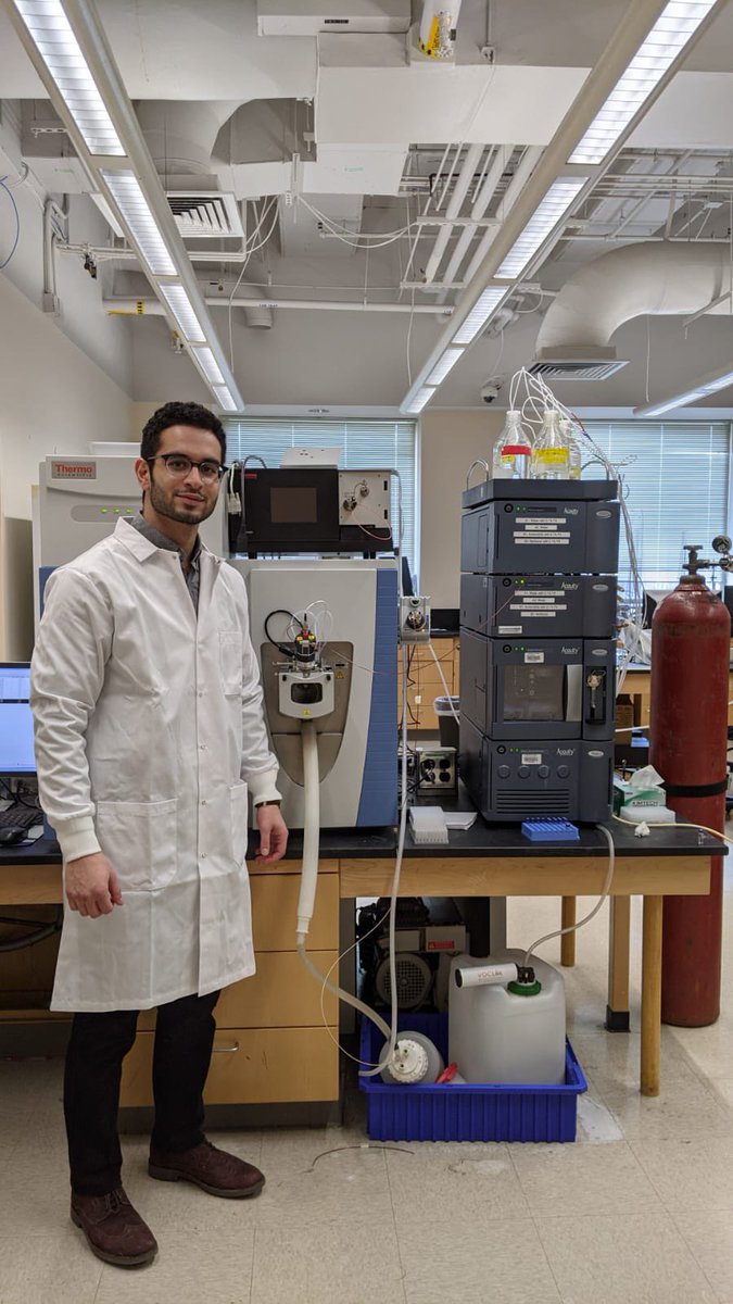 warren_vidar's tweet image. I would like to CONGRATULATE, Mr. ALI SHABANDI from Cech Lab, for successfully defending his masters thesis about using LCMS-metabolomics to find molecules produced when two different bacteria interact with one another. @Ali71910073 @nadjacech @uncg_chem 
#cechlab #cechusout