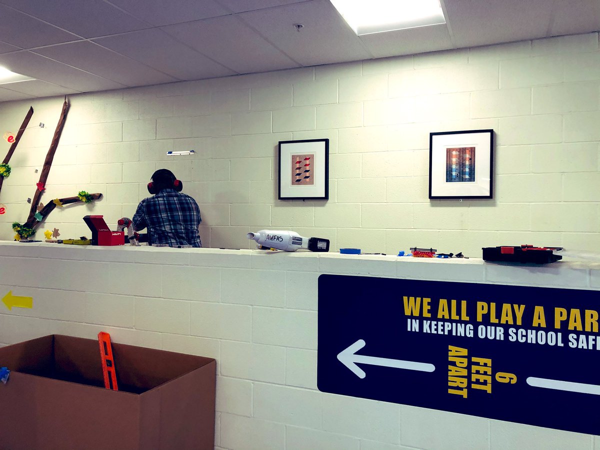 WapatoSD's tweet photo. We have 15 artworks being installed at Simcoe Elementary all around the building by 8 different Washington artists. Thank you so much to Phillippe Hyojung Kim and the ArtsWA organization for gifting the students of Simcoe Elementary with these beautiful artworks. #SimceoSuperPups https://t.co/bM0Em76YIc