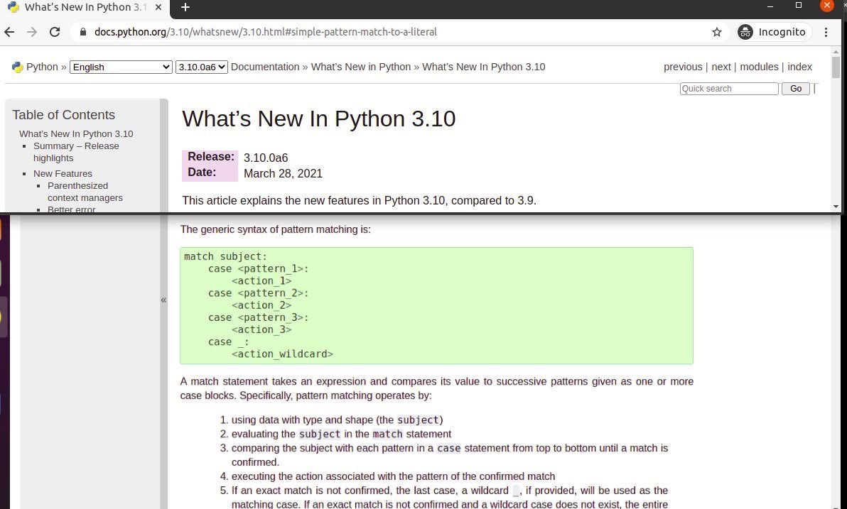 yogeshdmca's tweet image. Pythons 3.10 now having switch case . #python310 #pythondev