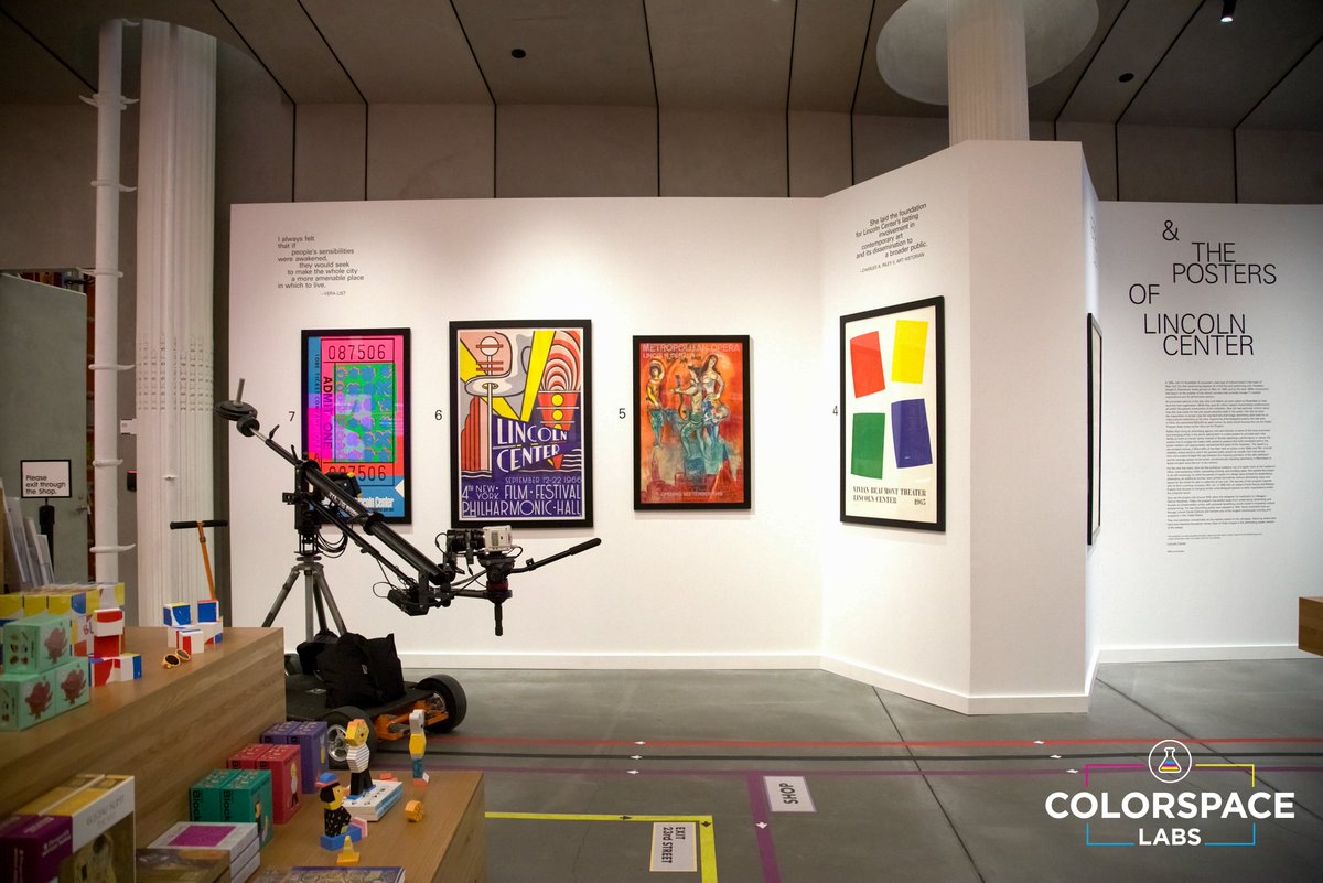 ColorspaceLabs's tweet image. Last week our team took a trip out of Philly (what!?) to @PosterHouseNYC art museum to get video footage of their space, which included their two newest spring exhibits: Julius Klinger &amp;amp; Freak Power, front of house gift shop, and coffee cafe! Check it posterhouse.org !📽️