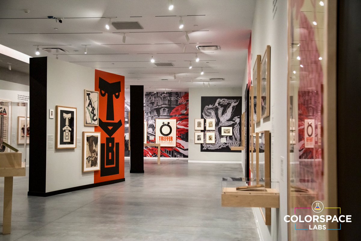 ColorspaceLabs's tweet image. Last week our team took a trip out of Philly (what!?) to @PosterHouseNYC art museum to get video footage of their space, which included their two newest spring exhibits: Julius Klinger &amp;amp; Freak Power, front of house gift shop, and coffee cafe! Check it posterhouse.org !📽️
