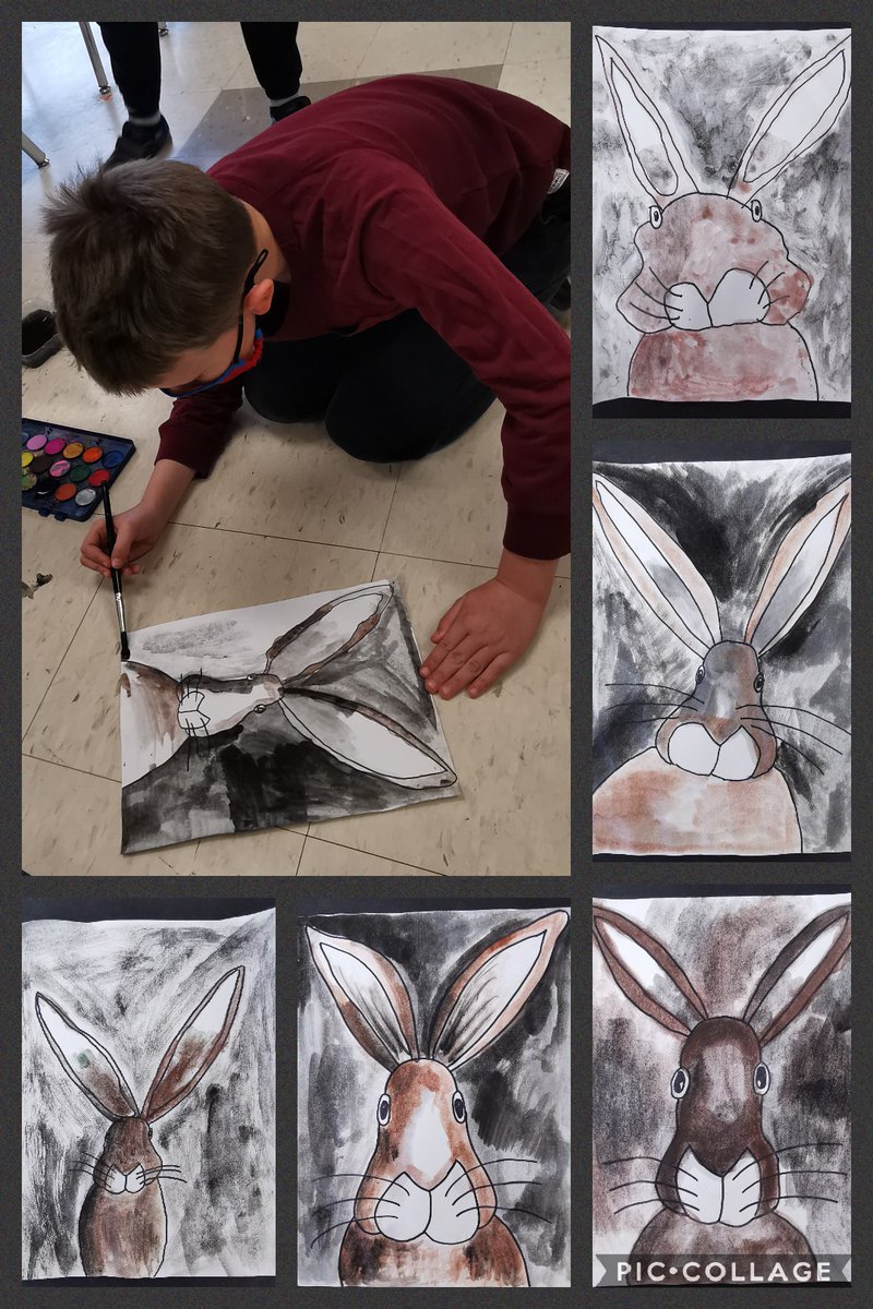 We did an author study on Catherine Rayner today. We paid particular attention to her use of water colours in her illustrations. 🐰 We painted our own rabbits using water colour paints and sharpies.  <a href="/JamesPotterPS/">James Potter PS</a> <a href="/tesslonglade/">Theresa Longlade</a> <a href="/PeelSchools/">Peel District School Board</a> <a href="/catherinerayner/">Catherine Rayner</a>