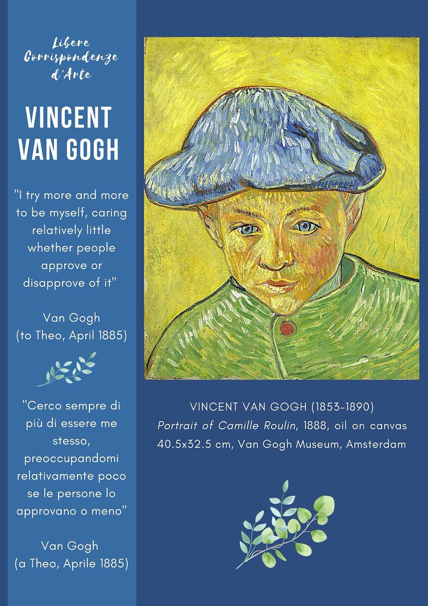 LCDARTE's tweet photo. L'AFFICHE "Dédiée à Van Gogh"
🖼https://t.co/96Zw9cQnnL
Réalisée en mars 2021 par @LCDARTE reproduit l'huile sur toile "Portrait de Camille Roulin", peinte par VAN GOGH lors de son séjour à Arles en 1888 et actuellement conservé au musée Van Gogh à Amsterdam https://t.co/NETleJBAqu