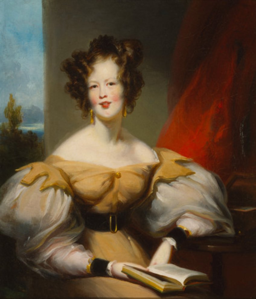 Harriet Low Hillard (1809-1877) and her aunt became known as the first American women to go to China. She was a diarist &amp; kept a journal of her years in the east #traveling. This portrait was taken by British painter George Chinnery (1774–1852).  #WomenHistoryMonth
