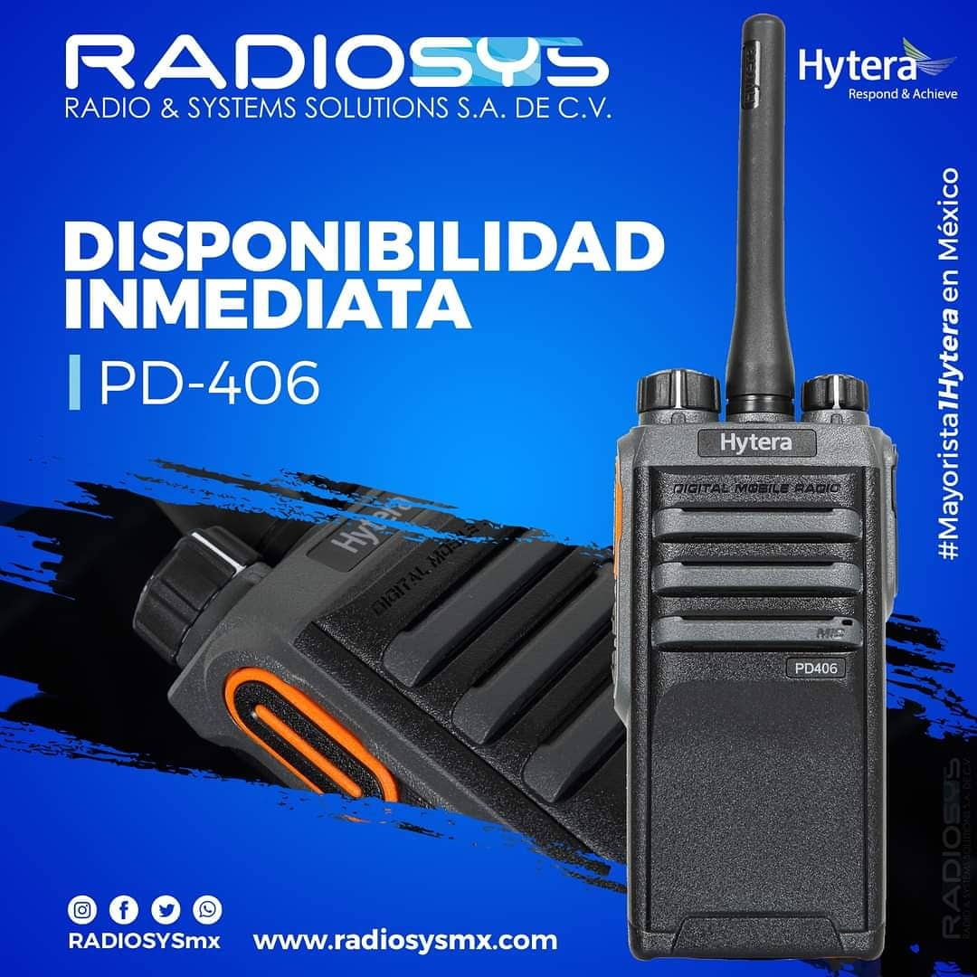 Radiosysmx's tweet photo. Aviso para nuestros distribuidores, contamos con disponibilidad inmediata para nuestros modelos #PD406 Y #BD506 de #Hytera.
Para mayor infinormación contacta a tu asesor de ventas de preferencia, https://t.co/iaDSnZcS5A https://t.co/w86N9vINTp