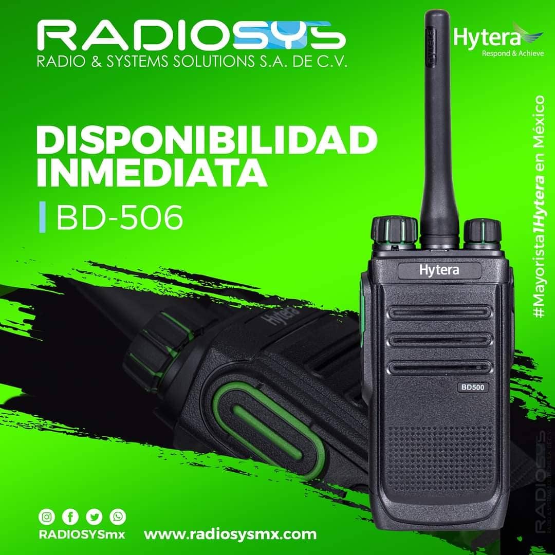 Radiosysmx's tweet photo. Aviso para nuestros distribuidores, contamos con disponibilidad inmediata para nuestros modelos #PD406 Y #BD506 de #Hytera.
Para mayor infinormación contacta a tu asesor de ventas de preferencia, https://t.co/iaDSnZcS5A https://t.co/w86N9vINTp