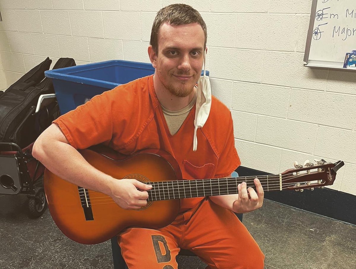billydawson1's tweet photo. A huge thank you @giveinstruments for the guitars for the @BeatofLife_Nash inmate songwriting rehab program!
.
.
.
#billydawsonmusic #instrumentsofjoy #thebeatoflife #prison #songwriting https://t.co/XOhv6fgCfO
