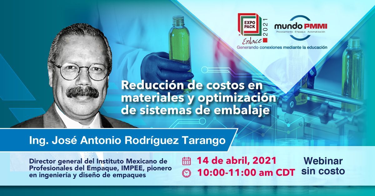 Participa en nuestro próximo webinar y descubre qué estrategias y metodologías te permitirán reducir costos y optimizar tus sistemas de embalaje. 

 👉¡Inscríbete HOY! bit.ly/2QPZEQx

⏰Miércoles 14 de abril, 10 am CDT

#Embalaje #empaques #envasado #ReducciondeCostos