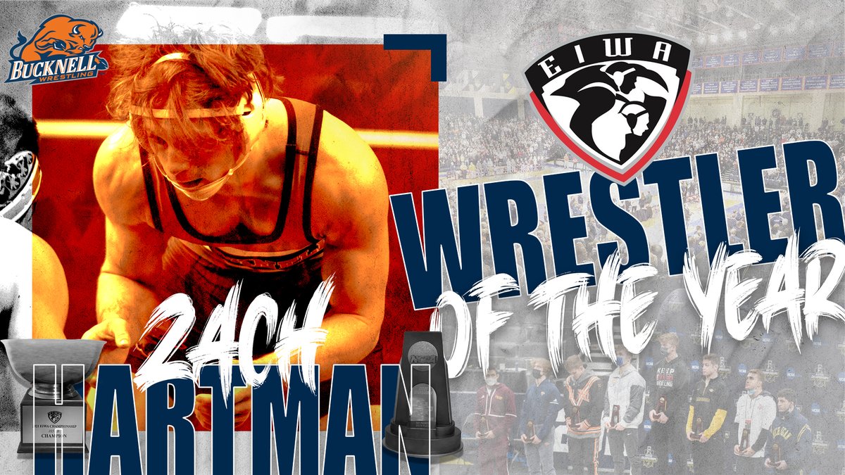 Congrats to Zach Hartman, the very first Bison to be named the EIWA Wrestler of the Year!

Story: bit.ly/3fw9jWM | #rayBucknell