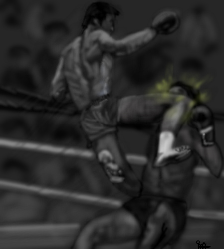 真空飛び膝蹴り の感情分析 Nyakone