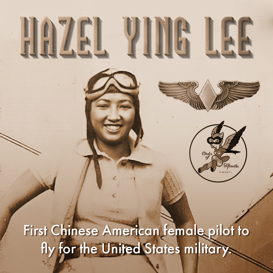 Hazel Ying Lee broke barriers by becoming one of the first #ChineseAmerican women to fly for the U.S. military. She joined the Women Airforce Service Pilots during #WWII and was the last of 38 #WASPs, who died in the line of duty in service to our country. #WomensHistoryMonth