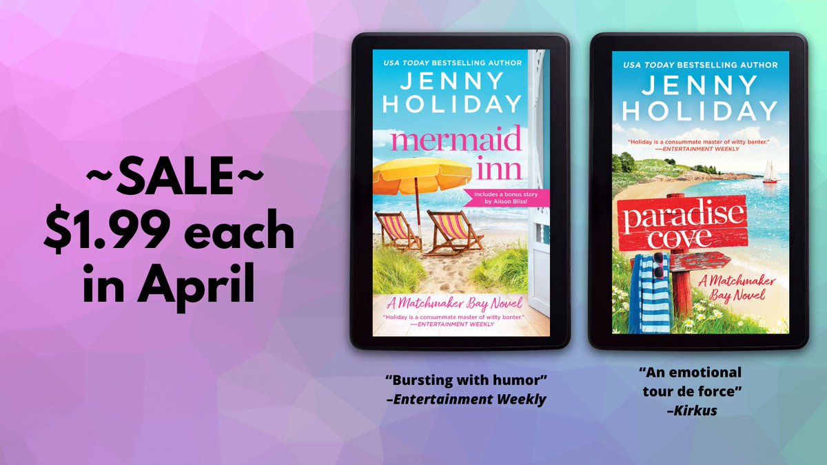 Hi hello, these Lake Huron–set beach town rom-coms are on sale for $1.99 each in e-book for the month of April. Mermaid parades, meddling elders but omg not as schmaltzy as that sounds. Leavened with snark, bust-your-balls friendship, and grilled cheese. CW in next tweet.
