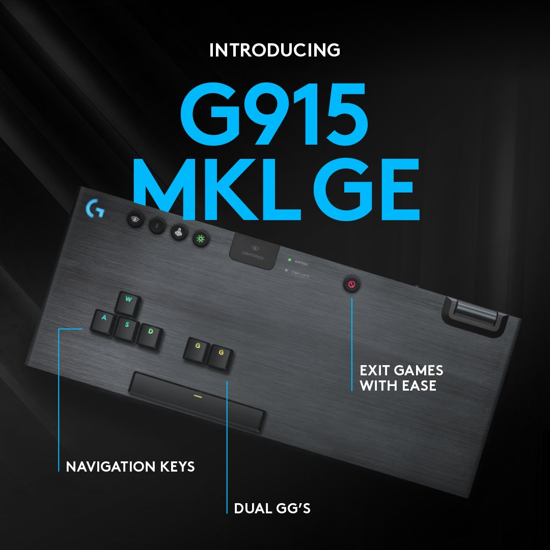 LogitechG_ANZ's tweet photo. Meet the G915 ManyKeyLess Gamer’s Essential.

Shortcut your wins with the ultra-minimalist keypad featuring only the essentials—WASD, dual GG’s, space bar, and an auto-quit.

In stores never. 🙃 https://t.co/syXSBc3kEQ