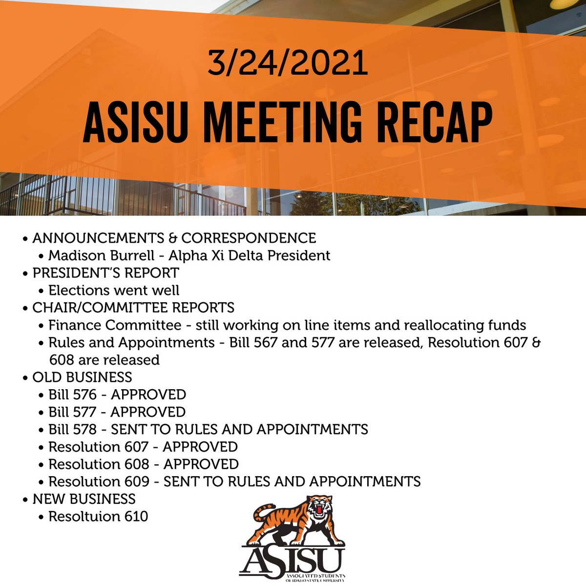 ASISU (Student Body) tweet media