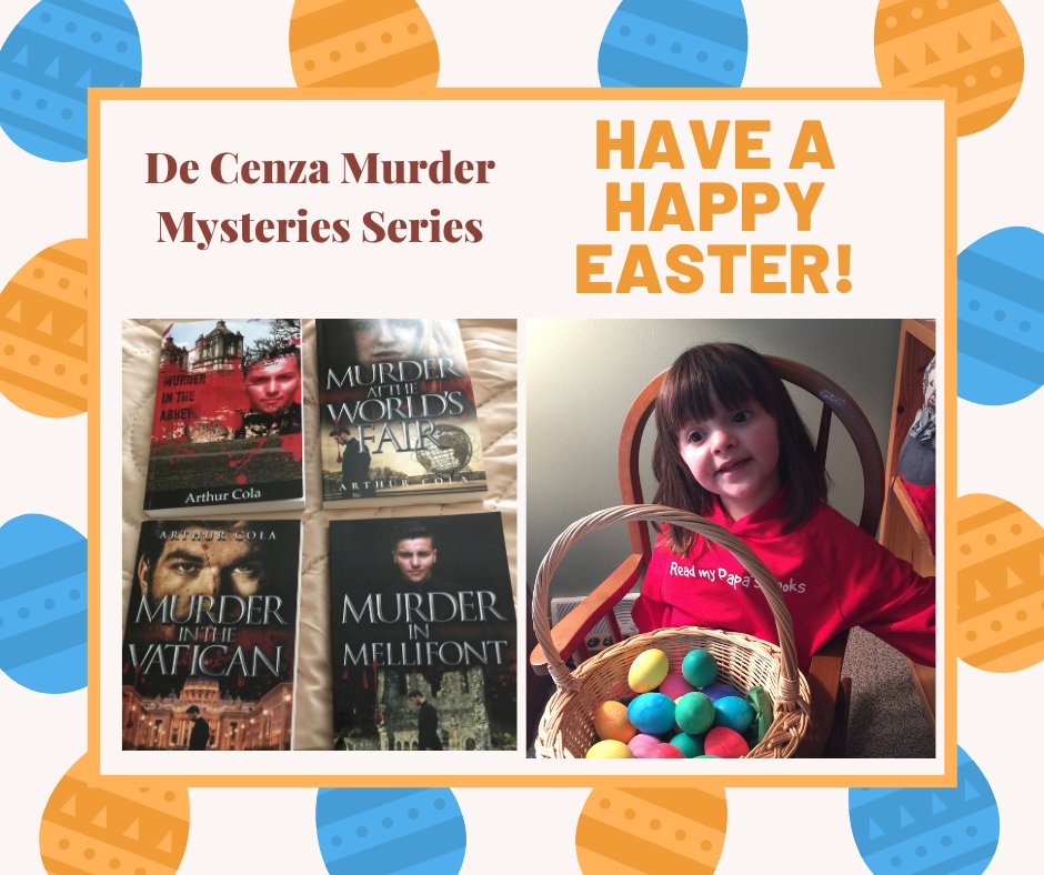 My granddaughter is getting in the act. She’s asking that you put her Papa’s books in your Easter basket. But they are meant for readers ages 16 and older. 😊😅
HappyEaster2021

See more on arthurcola.com

#WritingCommnunity #writerslift #mysteries #HappyEaster2021