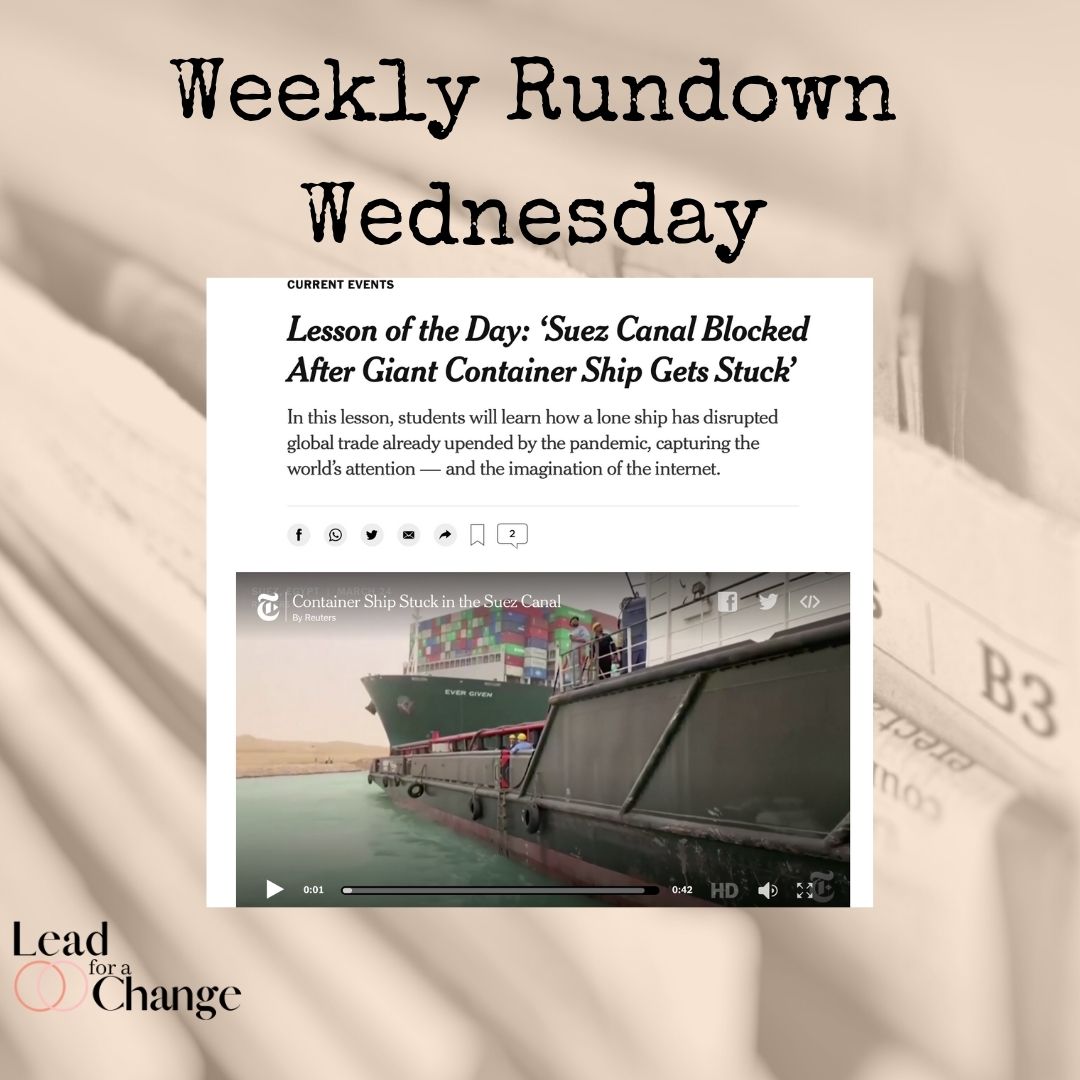 Lead4aChange's tweet photo. Weekly Rundown Wednesday! https://t.co/CYNmit5p6L