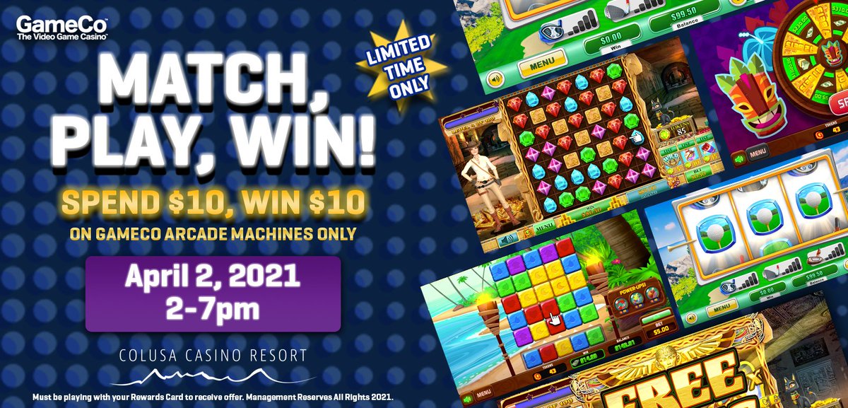 📣Try our Newest Slot Machine and Match, Play, Win on April 2nd from 2pm-7pm! Spend $10 and we will give you $10 Instant Rewards just for trying them out! 💰