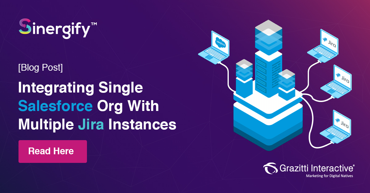 Grazitti's tweet photo. Is it feasible to integrate multiple Jira instances with a single Salesforce Org? Read on to know what Mudit Garg, our product manager, has to say on this.
π https://t.co/vt8Y1qLS7f π
#sinergify #salesfore #sfdc #jira #crm #crmsolutions #grazitti https://t.co/5PNpFydPze