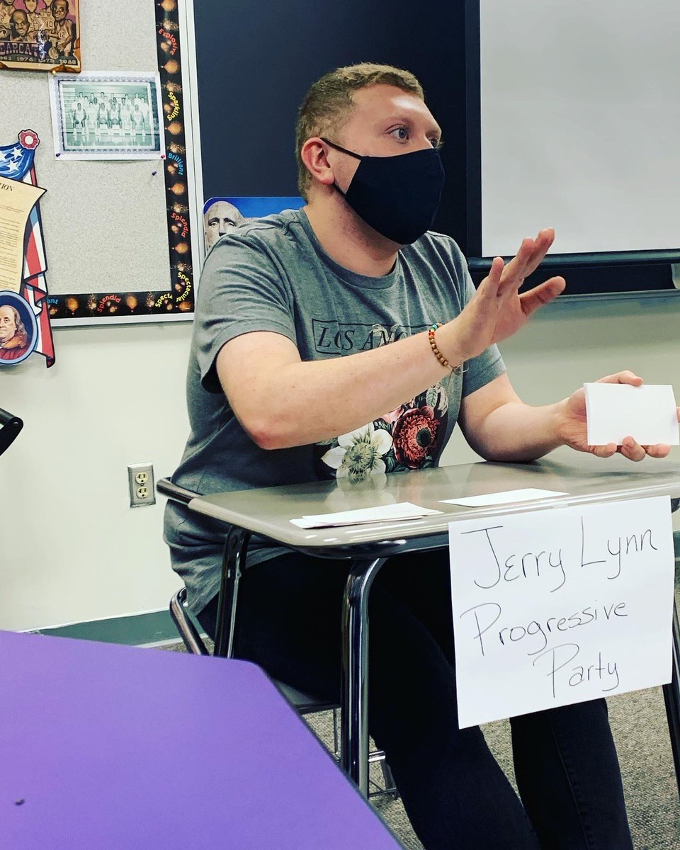 chase_office's tweet photo. Our Presidential Candidate Jerry Lynn had his debate against the other Vice Presidential Candidates the other day. Telling America his views and how him and Brooke are going to work together and solve the issues in America. https://t.co/FIXNSRD9dp