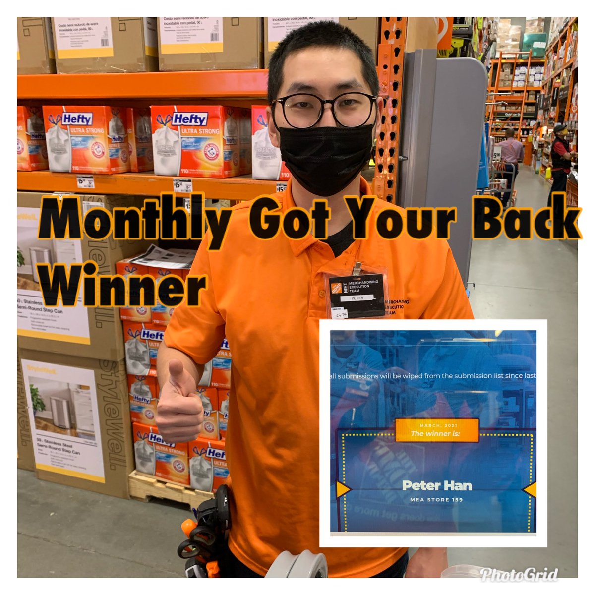 Got Your Back Monthly Winner Peter <a href="/159/">小倉</a> Midtown Store. Wahoo👋👏⁦<a href="/Bryan_Weglage/">Bryan Weglage</a>⁩