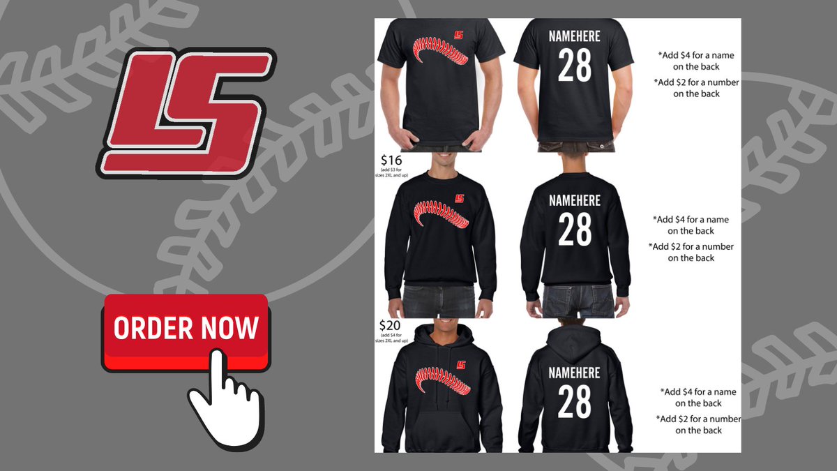 Ketelhoot's tweet photo. @LSHSShorian Baseball shirts available NOW thru 4/18/2021! https://t.co/jY2ZToKoN7 Show your #ShorianPride https://t.co/xYdfbEm0qw