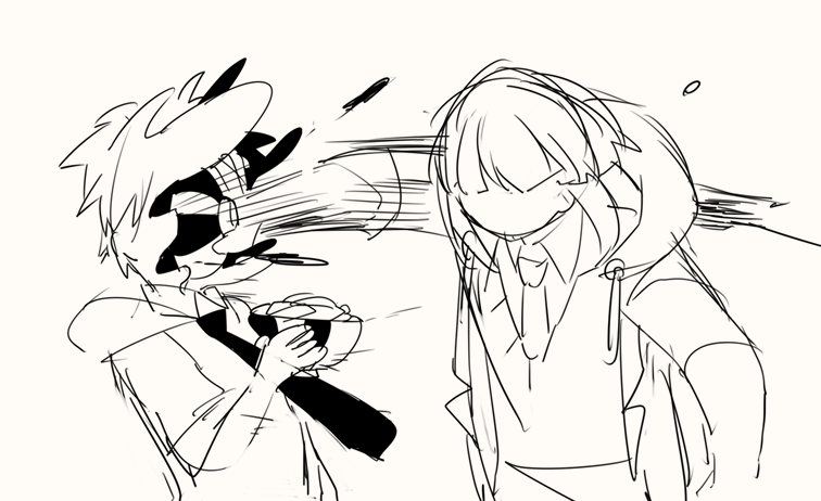 私が描いた唯くんの絵なんてこれくらいしかないのに…………………… 