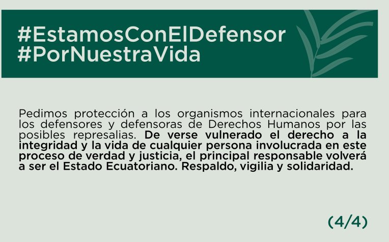 Gabriel38007494's tweet photo. #EstamosConElDefensor La @DEFENSORIAEC ha sido la única institución que ha defendido los derechos del pueblo de la política neoliberal de los últimos 4 años de mal gobierno. Así fue en octubre de 2019 y así seguirá siendo #EstamosConElDefensor Gracias!
@freddcarrion // https://t.co/1lnHL84SQ3