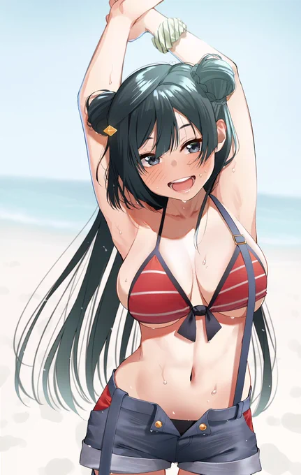 暖かくなってきたのでせつ菜ちゃんも水着に 