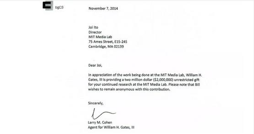 41/100: Although Epstein was listed as “disqualified” in  @MIT's official donor database, the Media Lab continued to accept gifts from him. Epstein served as an intermediary between the lab & other wealthy donors including Bill Gates - $ 2 Million. https://archive.is/RWCt8 