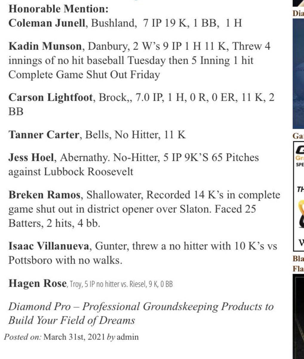 Bells_Baseball's tweet image. Congratulations to @tannerc_17 for recognition from @3ATxHsBaseball for his pitching performance last week. Great time to be a Bells Panther. #signhim